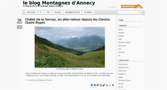 Desktop Screenshot of leblog.montagnesdannecy.com